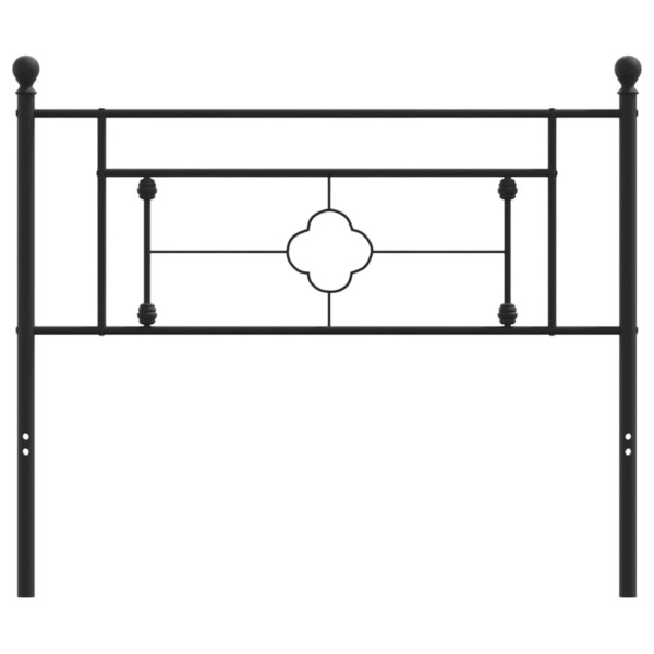 Cabecero de metal negro 107 cm M 3
