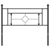 Cabeceira de cama 107 cm metal preto 3