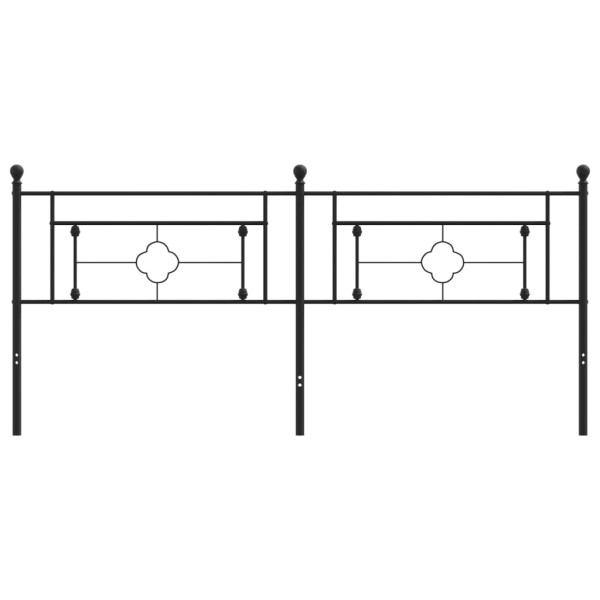 Cabeceira de cama 193 cm metal preto M 3