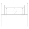 Cabeceira de cama 107 cm metal branco 3