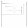 Cabeceira de cama 107 cm metal branco 5