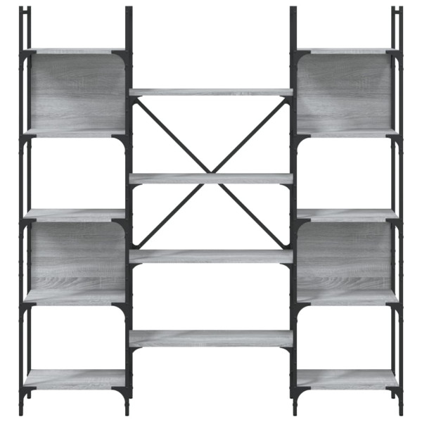 Estante 155.5x24x166.5 cm derivados de madeira cinzento sonoma M 5