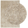 Alfombra pelo largo aspecto brillante beige 160x230 cm 3