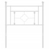 Cabecero de metal blanco 75 cm 3