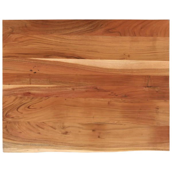 Tablero rectangular madera de acacia borde vivo 90x80x2.5 cm M 2
