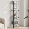 Librería de 4 estantes madera gris Sonoma 35x30x138.5 cm 1