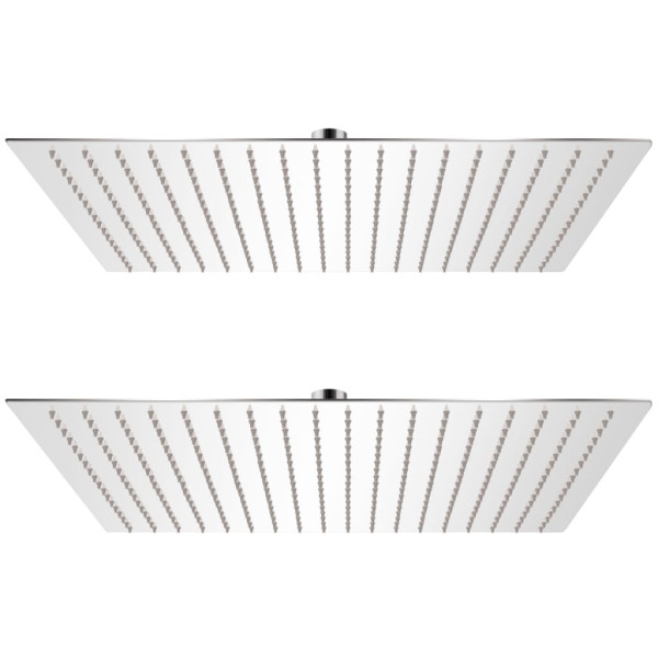 Cabezal de ducha efecto lluvia 2 uds acero inoxidable 50x50 cm D