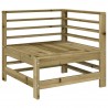 Juego de muebles de jardín 6 pzas madera de pino impregnada 3