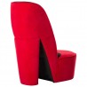 Sillón con forma de zapato de tacón terciopelo rojo 3