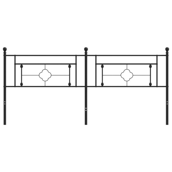 Cabecero de metal negro 200 cm M 3