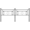 Cabecero de metal negro 200 cm 3