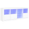 Aparador com luzes LED 164x37x67 cm branco 2