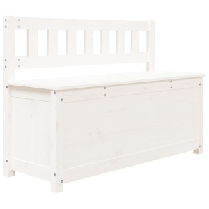 Banco de madera maciza de pino blanco 110x41x76.5 cm H