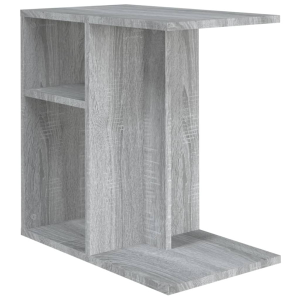 Mesa auxiliar de madera contrachapada gris Sonoma 50x30x50 cm M 2