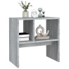 Mesa auxiliar de madera contrachapada gris Sonoma 50x30x50 cm 5