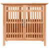 Armario de lavabo madera maciza de nogal 66x29x61.5 cm 3