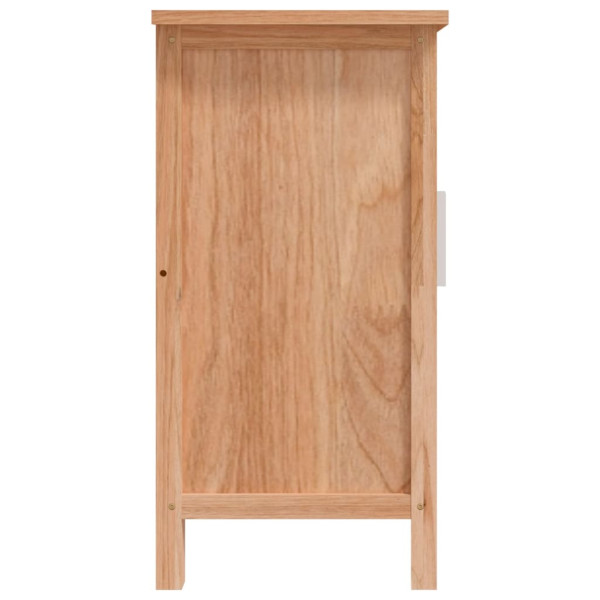Armario de lavabo madera maciza de nogal 66x29x61.5 cm M 5