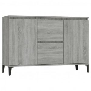 Aparador de madera contrachapada gris Sonoma 104x35x70 cm H