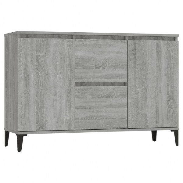 Aparador de madera contrachapada gris Sonoma 104x35x70 cm M 2