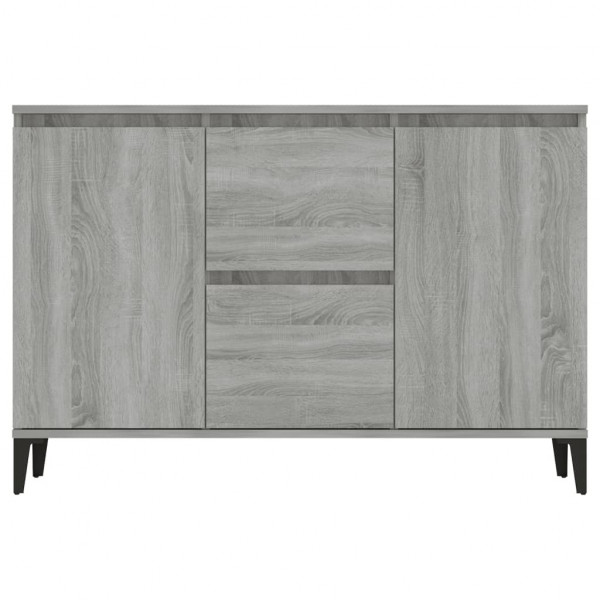 Aparador de madera contrachapada gris Sonoma 104x35x70 cm M 3