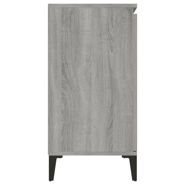 Aparador de madera contrachapada gris Sonoma 104x35x70 cm M 4