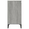 Aparador de madera contrachapada gris Sonoma 104x35x70 cm 4
