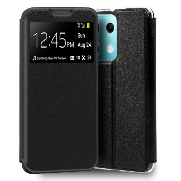 Funda COOL Flip Cover para Xiaomi Redmi Note 13 5G Liso Negro D