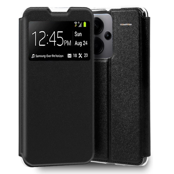 Funda COOL Flip Cover para Xiaomi Redmi Note 13 Pro Plus 5G Liso Negro D