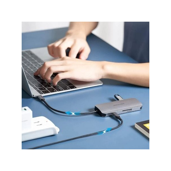 Docking Vention USB Tipo-C TOJHB gris M 2