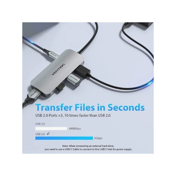 VENTION USB Tipo-C TOJHB gris M 3