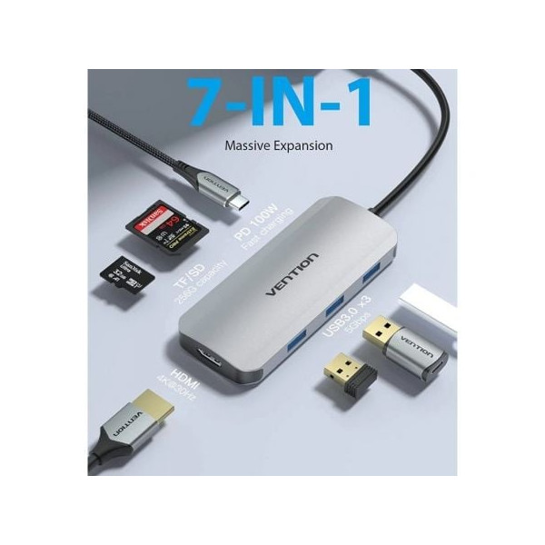 VENTION USB Tipo-C TOJHB gris M 4