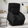 Sillón reclinable y elevable eléctrico cuero sintético negro 1