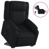 Sillón reclinable y elevable eléctrico cuero sintético negro 2