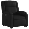 Sillón reclinable y elevable eléctrico cuero sintético negro 3