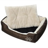 Cama para perros marrón y beige XXL 1