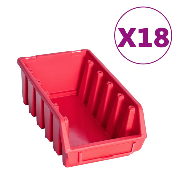 103 pcs kit caixas arrumação c/ painéis parede vermelho e preto M 3
