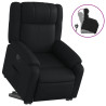 Sillón reclinable elevable cuero artificial negro 2