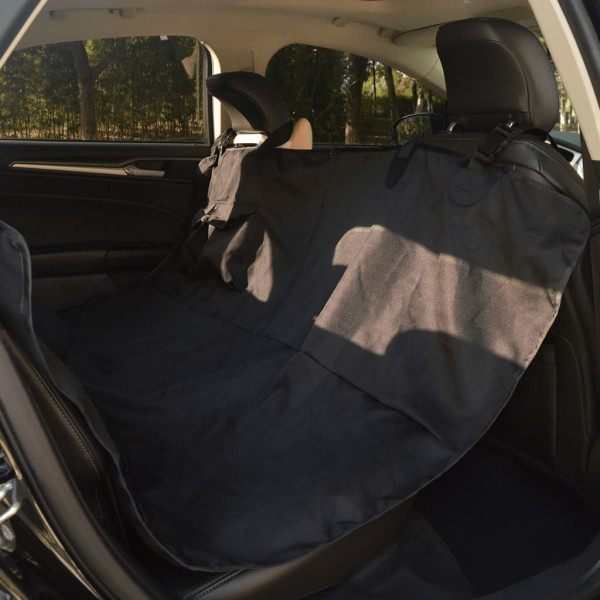 Funda de asiento de coche para mascotas 148x142 cm negra D