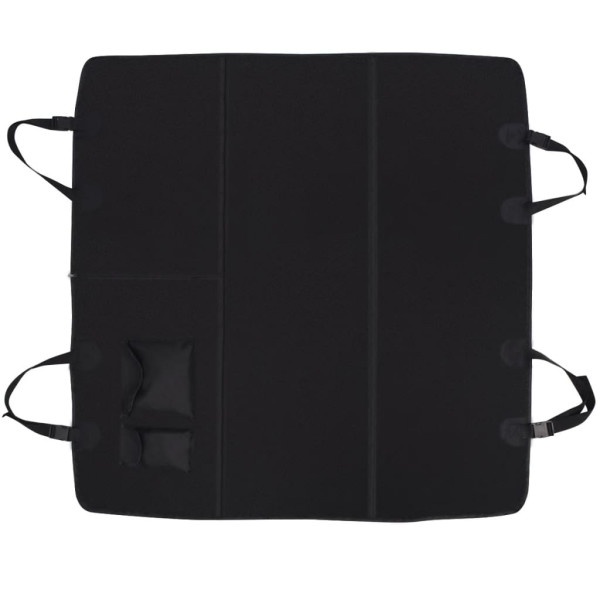 Capa de assento traseiro de carro para animais 148x142 cm preto M 3