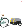 Remolque para bicicleta hierro negro y amarillo 30 kg 3