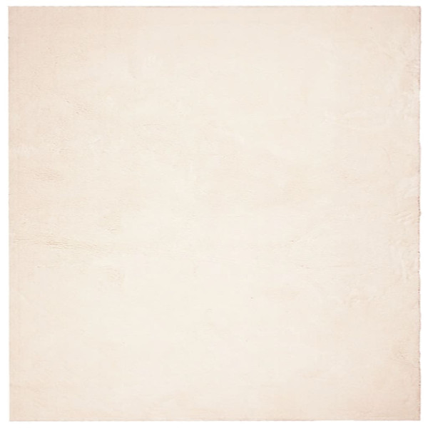 Tapete pelo curto macio e lavável HUARTE 160x160 cm bege M 2