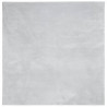 Alfombra de pelo corto suave lavable HUARTE gris 200x200 cm 2