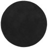 Alfombra de pelo corto suave lavable HUARTE negro Ø 120 cm 2