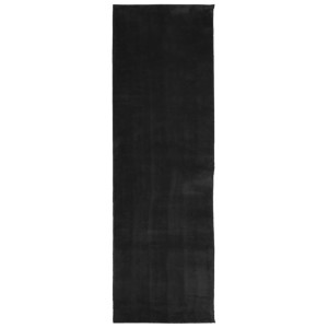 Tapete de cabelo curto suave e lavável HUARTE preto 80x250 cm H