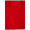 Alfombra de pelo corto suave lavable HUARTE rojo 140x200 cm 2