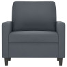 Sillón de terciopelo gris oscuro 60 cm 3