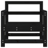 Cadeiras de jardim 2 pcs madeira de pinho maciça preto 4