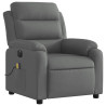 Sillón reclinable de masaje eléctrico tela gris oscuro 3