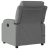 Sillón reclinable de masaje eléctrico tela gris oscuro 4