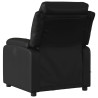 Sillón de masaje reclinable eléctrico cuero sintético negro 4